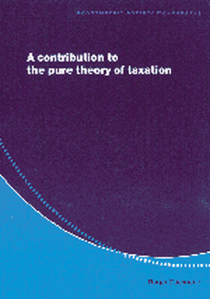 A Contribution to the Pure Theory of Taxation de Roger Guesnerie