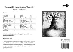 Learner's Workbook 1 Photocopiable Masters de Jean Place