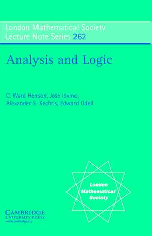 Analysis and Logic de C. Ward Henson