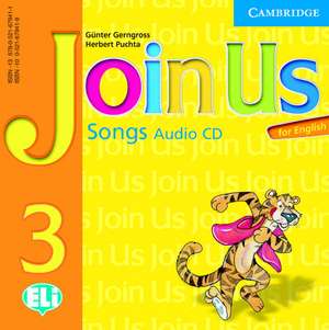 Join Us for English 3 Songs Audio CD de Gunter Gerngross