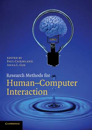 Research Methods for Human-Computer Interaction de Paul Cairns