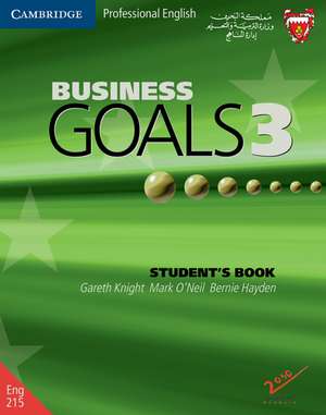 Business Goals 3 Student's Book Bahrain Edition de Gareth Knight