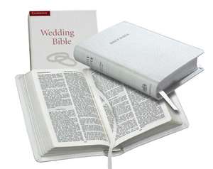 KJV Wedding Bible, Ruby Text Edition, White French Morocco Leather, KJ223:T