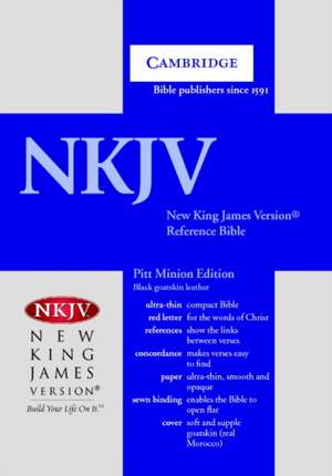 NKJV Pitt Minion Reference Bible, Black Goatskin Leather, Red-letter Text, NK446:XR