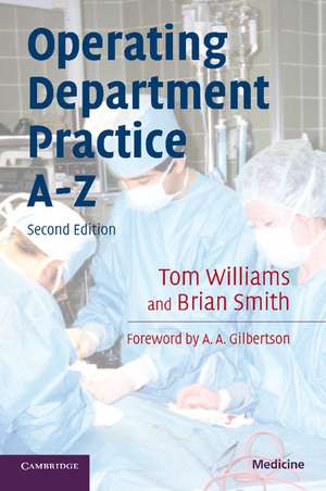 Operating Department Practice A-Z de Tom Williams