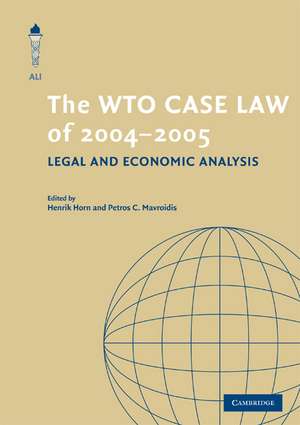 The WTO Case Law of 2004-5 de Henrik Horn