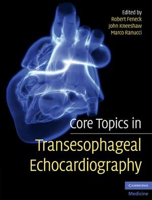 Core Topics in Transesophageal Echocardiography de Robert Feneck