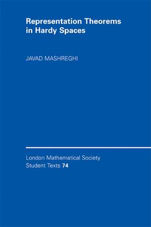 Representation Theorems in Hardy Spaces de Javad Mashreghi