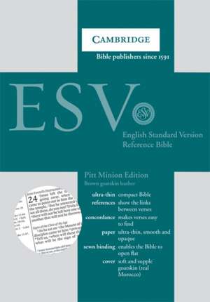 ESV Pitt Minion Reference Bible, Brown Goatskin Leather, ES446:X