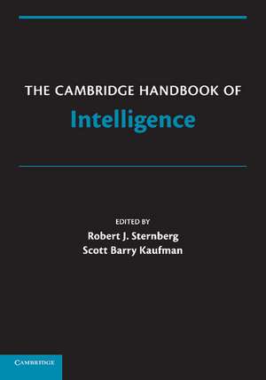 The Cambridge Handbook of Intelligence de Robert J. Sternberg