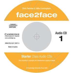 face2face Starter Class Audio CDs (2) Turkish edition de Chris Redston