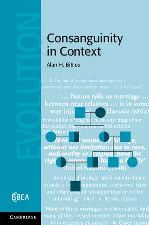 Consanguinity in Context de Alan H. Bittles