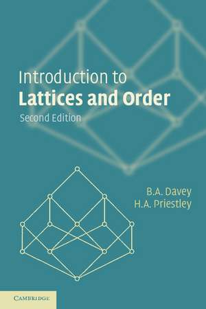 Introduction to Lattices and Order de B. A. Davey