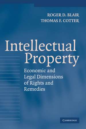 Intellectual Property: Economic and Legal Dimensions of Rights and Remedies de Roger D. Blair