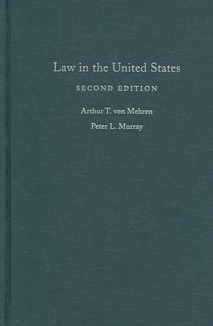 Law in the United States de Arthur T. von Mehren