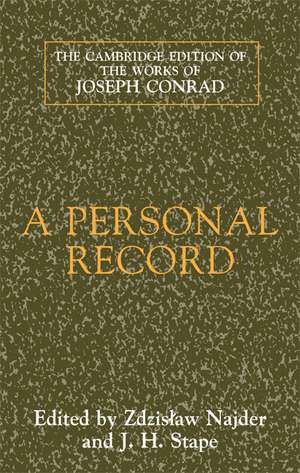 A Personal Record de Joseph Conrad