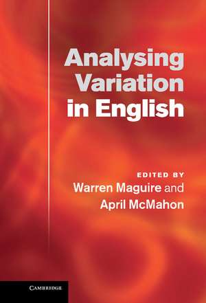 Analysing Variation in English de Warren Maguire