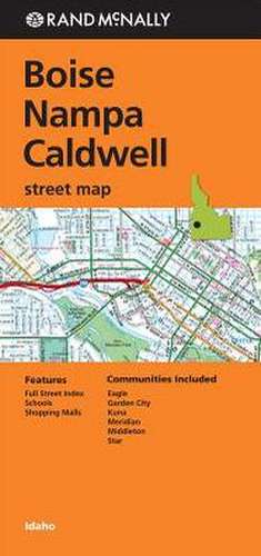 Folded Map Boise/Nampa/Caldwell Id Street de Rand McNally