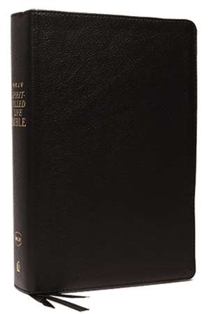 NKJV, Spirit-Filled Life Bible, Third Edition, Genuine Leather, Black, Thumb Indexed, Red Letter, Comfort Print: Kingdom Equipping Through the Power of the Word de Jack W. Hayford