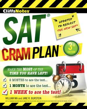 CliffsNotes SAT Cram Plan 3rd Edition de William Ma