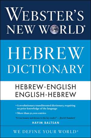 Webster's New World Hebrew Dictionary de Hayim Baltsan