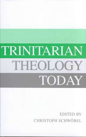 Trinitarian Theology Today: Essays on Divine Being and Act de Christoph Schwöbel