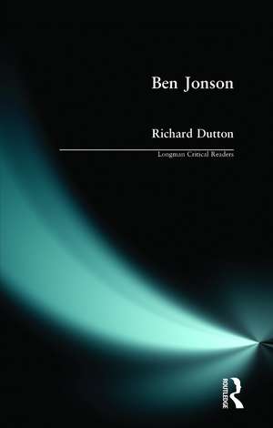 Ben Jonson de Richard Dutton