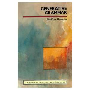 Generative Grammar de Geoffrey Horrocks