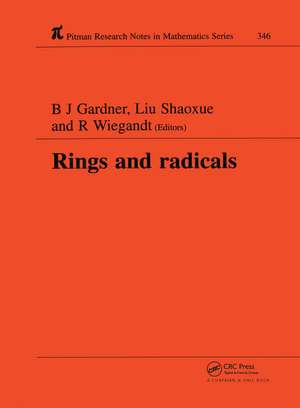 Rings and Radicals de R. Wiegandt