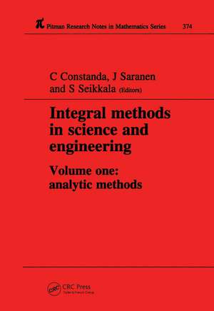 Integral Methods in Science and Engineering de Christian Constanda