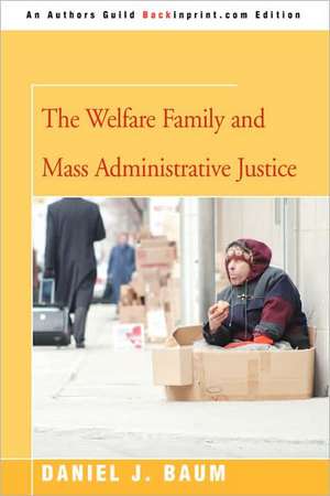 The Welfare Family and Mass Administrative Justice de Daniel J Baum