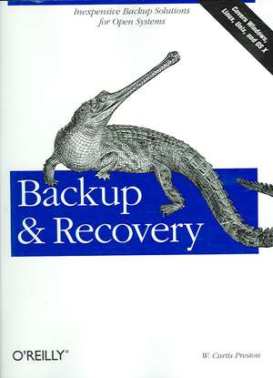 Backup and Recovery de W. Curtis Preston