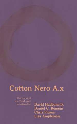 Cotton Nero A.X de David Hadbawnik