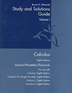 Larson, P: Student Study and Solutions Guide Calculus Eighth