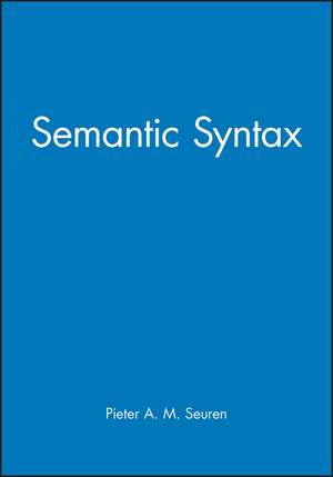 Semantic Syntax de PAM Seuren