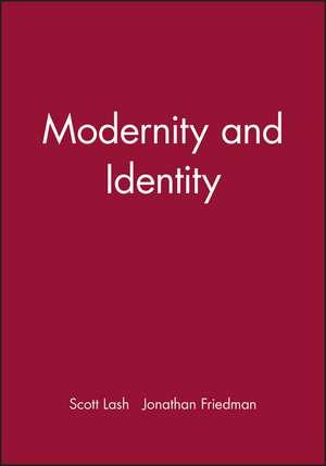 Modernity and Identity de S Lash