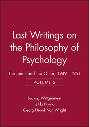 Last Writings on the Philosophy of Psychology V 2 de L Wittgenstein