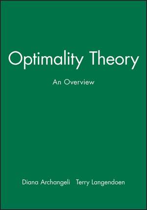 Optimality Theory – An Overview de D Archangeli