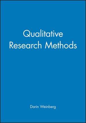 Qualitative Rsrch Methods de Weinberg