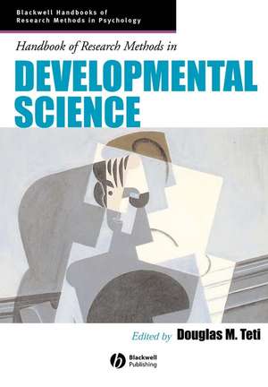 Research Methods Developmental Science de Teti