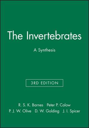 Invertebrates 3e de R S K Barnes