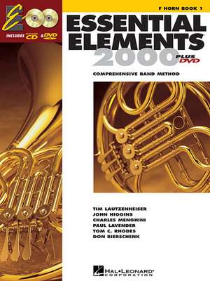 Essential Elements for Band - F Horn Book 1 with Eei (Book/Online Media) de Hal Leonard Corp