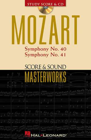 Mozart - Symphony No. 40 in G Minor/Symphony No. 41 in C Major: Score & Sound Masterworks de Mozart