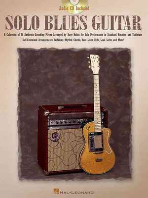 Solo Blues Guitar Book/Online Audio de Dave Rubin