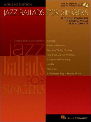 Jazz Ballads for Singers - Women's Edition (Book/Online Audio)