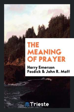 The Meaning of Prayer de Harry Emerson Fosdick