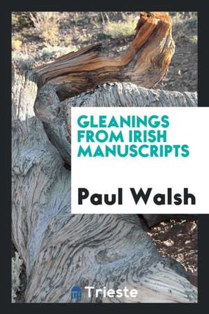 Gleanings from Irish Manuscripts de Paul Walsh