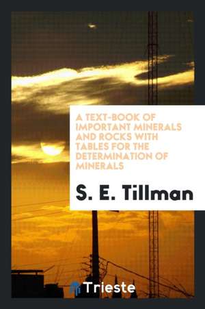 A Text-Book of Important Minerals and Rocks with Tables for the Determination of Minerals de S. E. Tillman