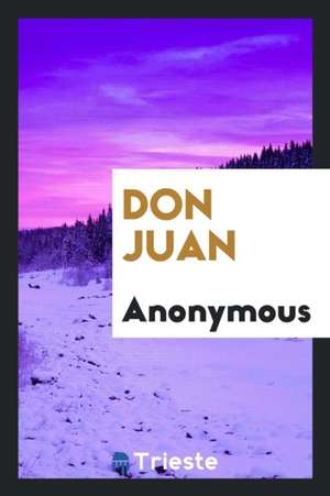 Don Juan de Anonymous