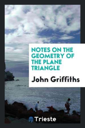 Notes on the Geometry of the Plane Triangle de John Griffiths